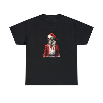 Naughty or Nice Skeleton Christmas Short Sleeve Tee