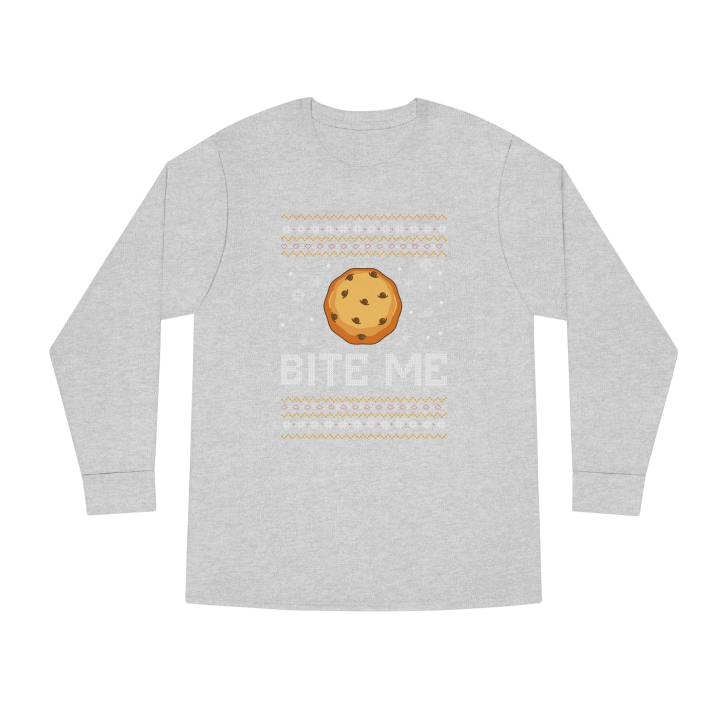 Cookie Bite Me Christmas Ugly Sweater Long Sleeve T-shirt