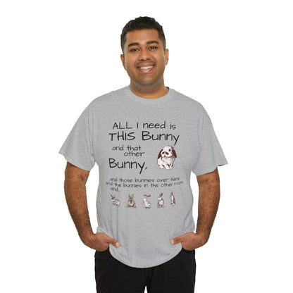All The Bunnies Rabbit lover Unisex Heavy Cotton Tee