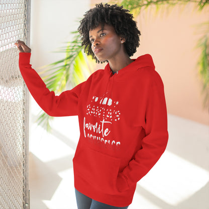 Santa's Favorite Counselor Christmas Pullover Hoodie