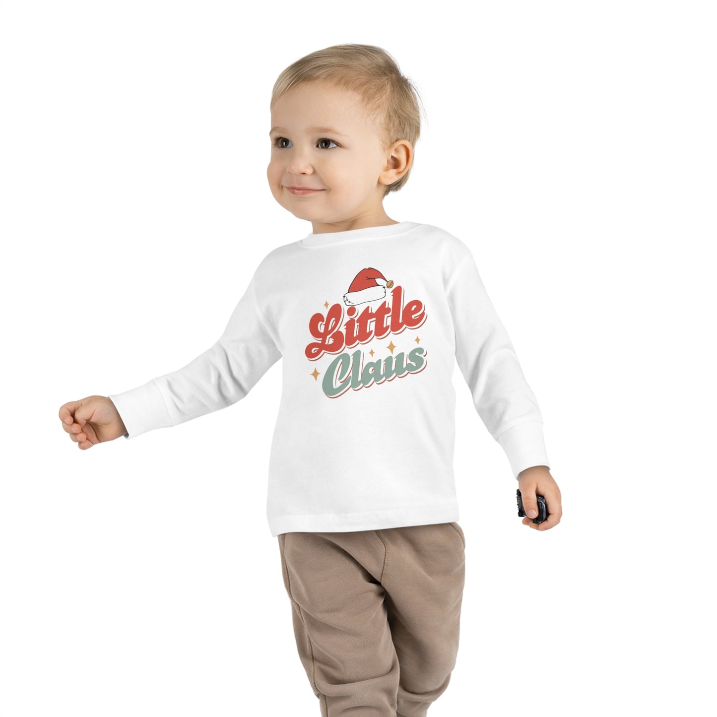 Little Brother/Sister Claus Family Christmas Toddler Long Sleeve Tee