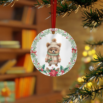 Pomeranian Dog in Sweater Ornament