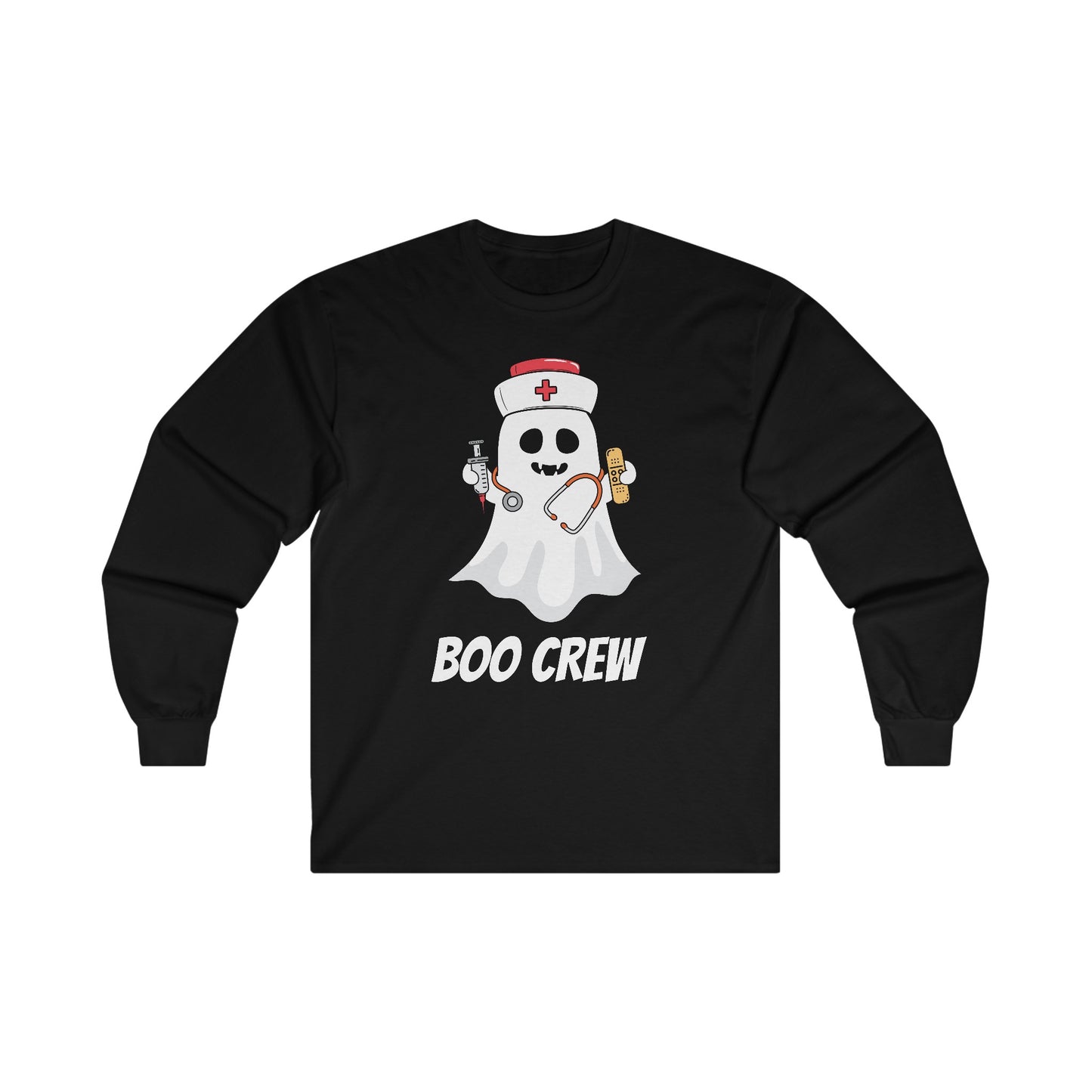 Boo Crew Medical Halloween Long Sleeve Tee