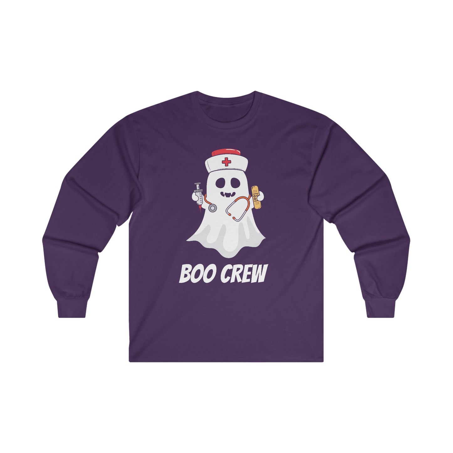 Boo Crew Medical Halloween Long Sleeve Tee