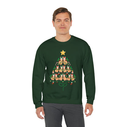 Llama Christmas Tree Christmas Sweatshirt