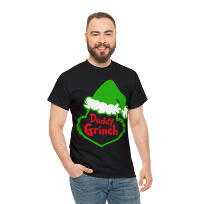 Daddy Grinch Christmas Short Sleeve Tee