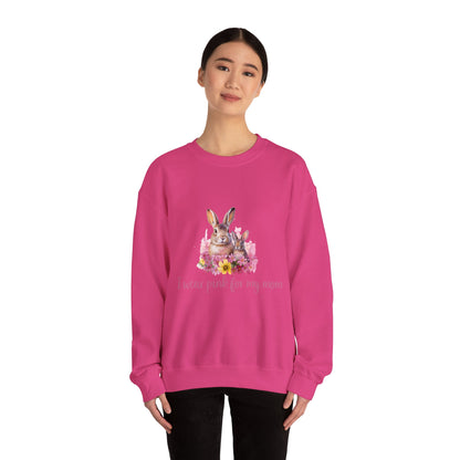 I Wear Pink For My Mom Rabbit Breast Cancer Sweatshirt