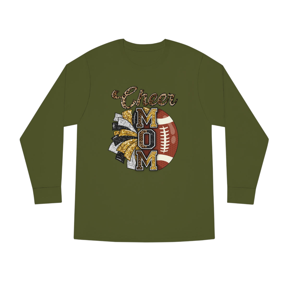 Football Cheer Mom Long Sleeve Tee