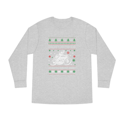 Motorbikes Always on My Mind Christmas Ugly Sweater Long Sleeve Tee