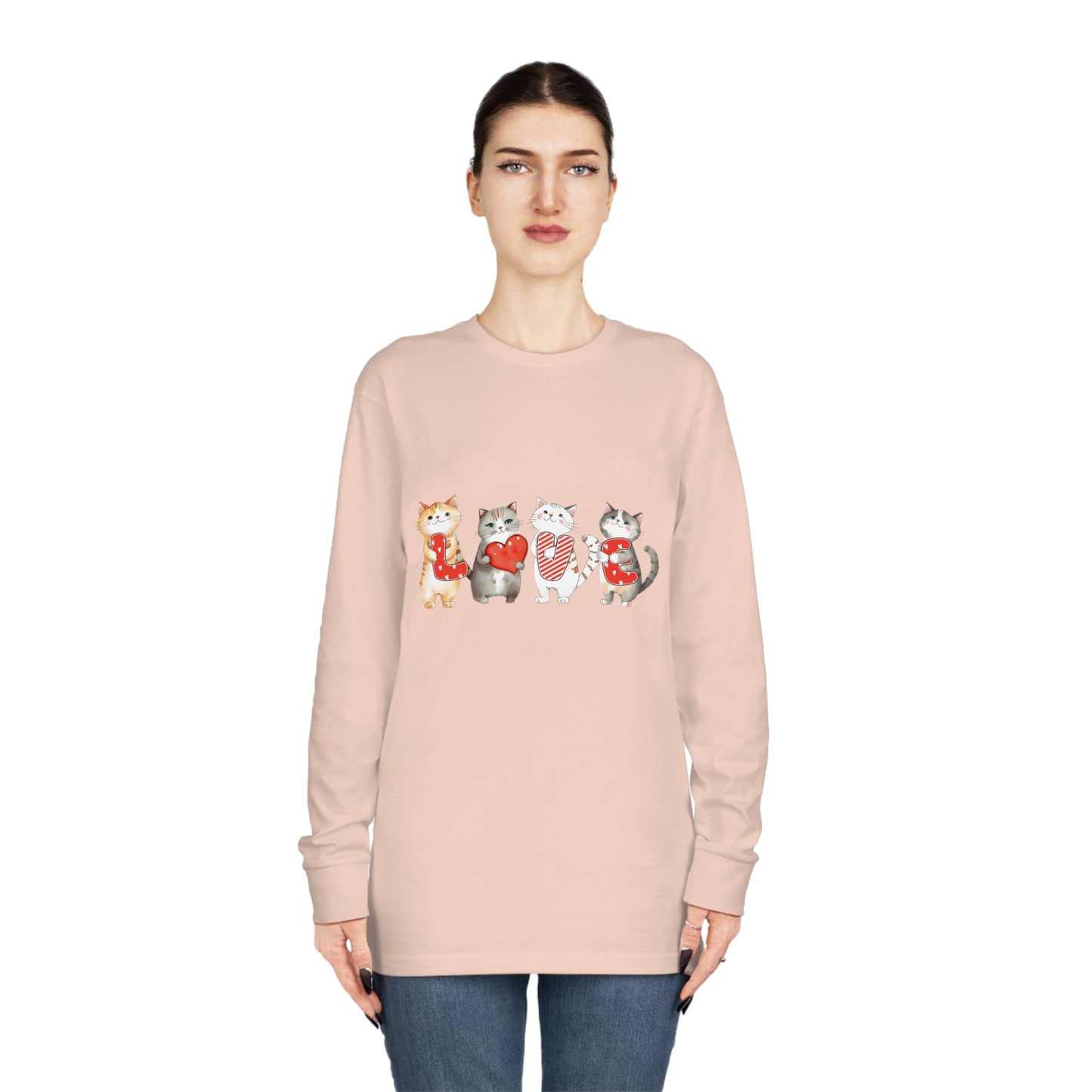 Love Cats Valentine Long Sleeve T-shirt