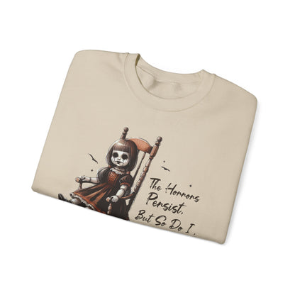 Horrors Persist But So Do I Annabelle Doll Sweatshirt