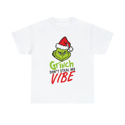 Grinch Don't Kill My Vibe Design 2 Christmas Short Sleeve Tee