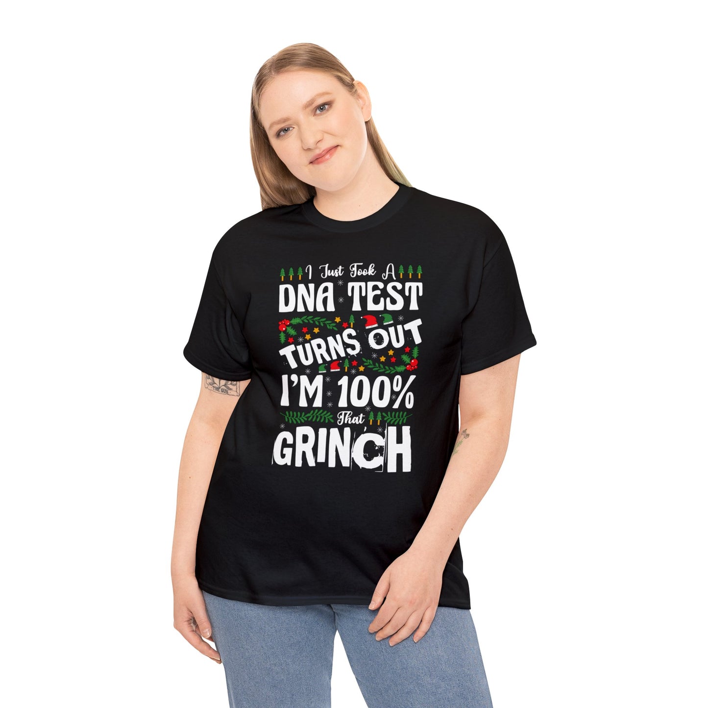 I Just Took A DNA Test Turns Out I'm 100% That Grinch Christmas Short Sleeve Tee