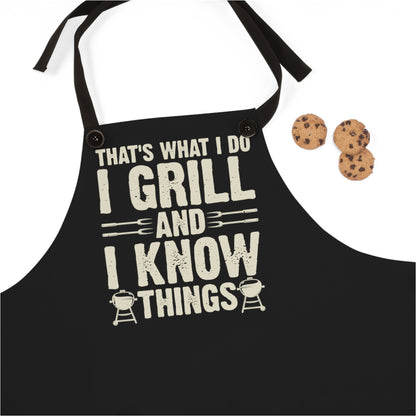 That's What I Do I Grill and I Know Things Apron