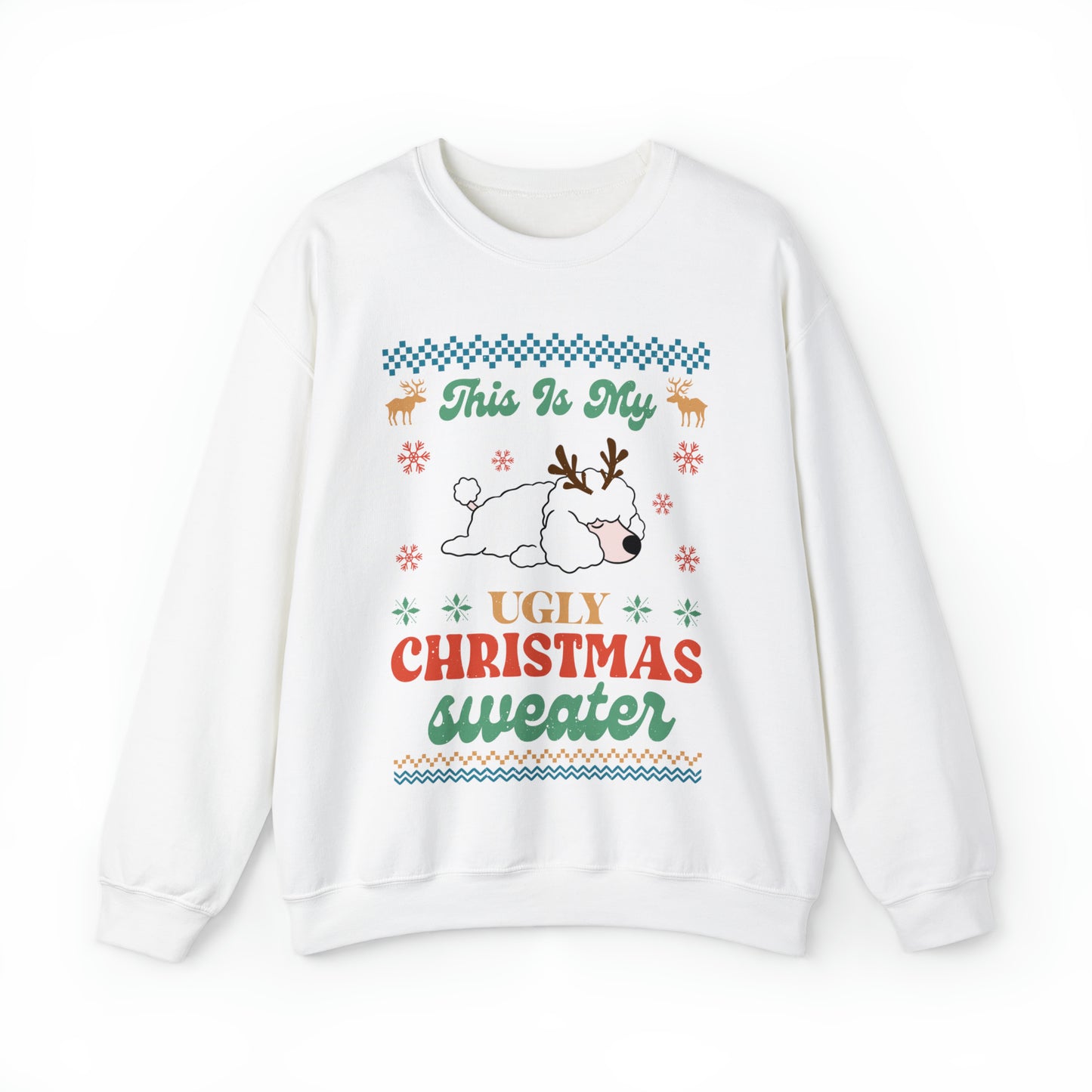 Miniature Poodle This is My Ugly Christmas Sweater Sweatshirt