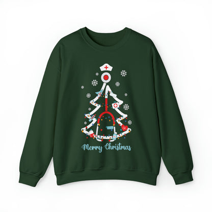 Merry Christmas Stethoscope Christmas Tree Medical Nurse Sweatshirt