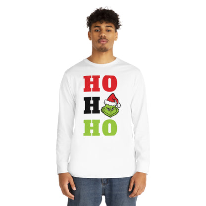 Grinch Ho Ho Ho Christmas Long Sleeve T-Shirt