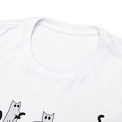 Ghost Cats Halloween Short Sleeve Tee