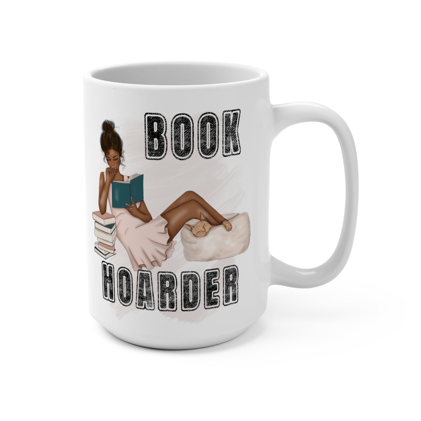Book Hoarder Design 2 Mug 15oz