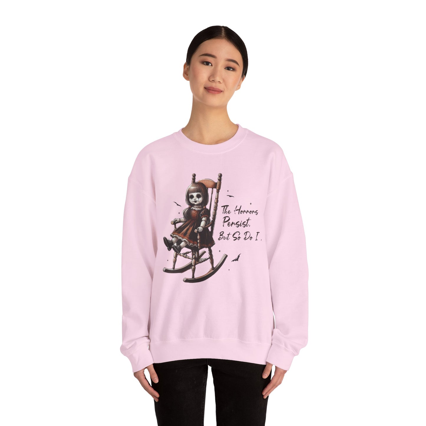 Horrors Persist But So Do I Annabelle Doll Sweatshirt