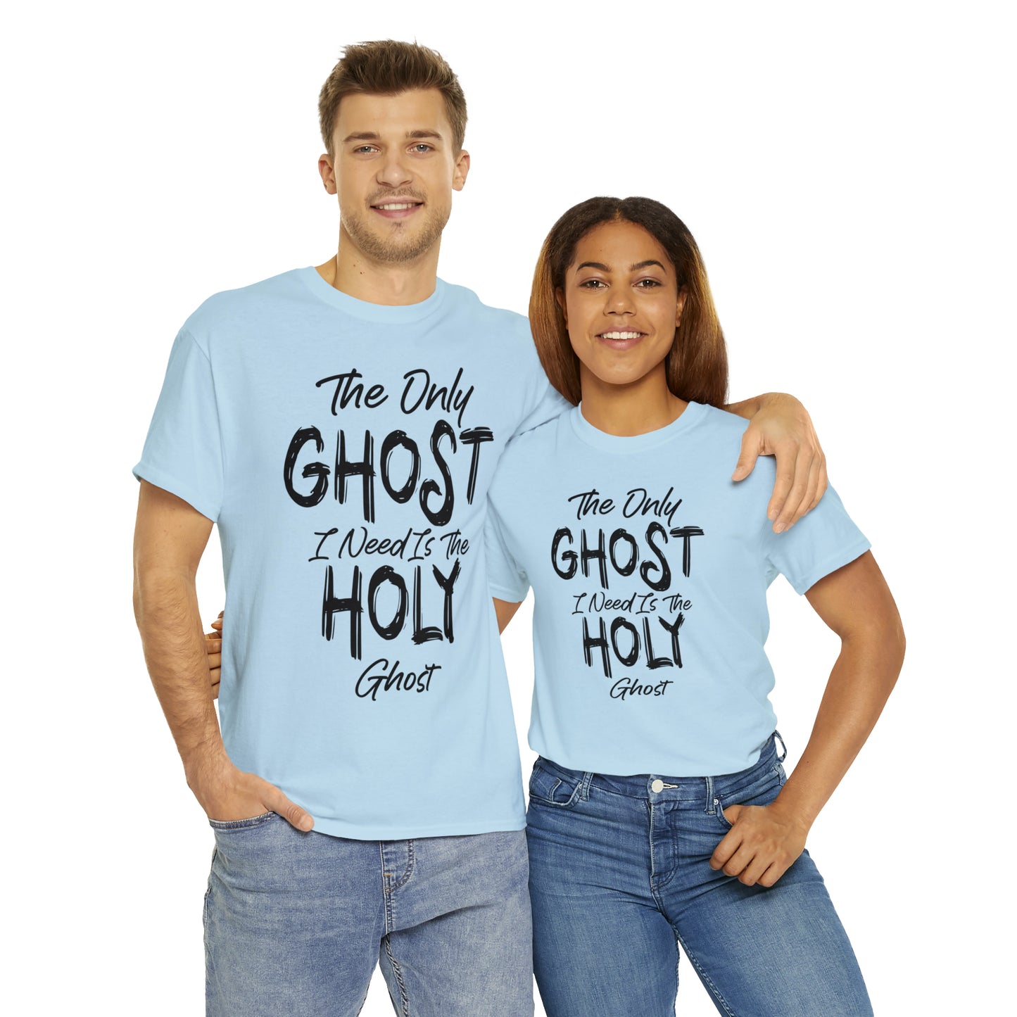 The Only Ghost I Need Is The Holy Ghost Christian Halloween Short Sleeve Tee