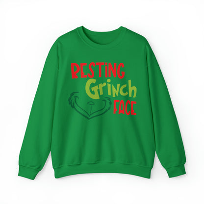 Resting Grinch Face Christmas Sweatshirt