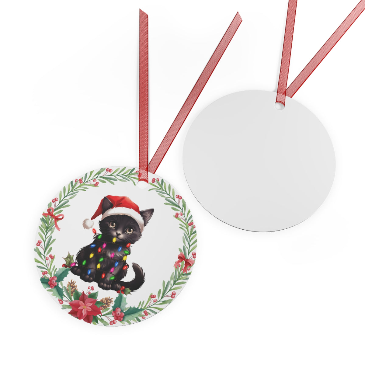 York Chocolate Cat in Lights Ornament