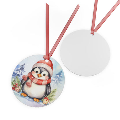 Penguin in Santa Hat Ornament