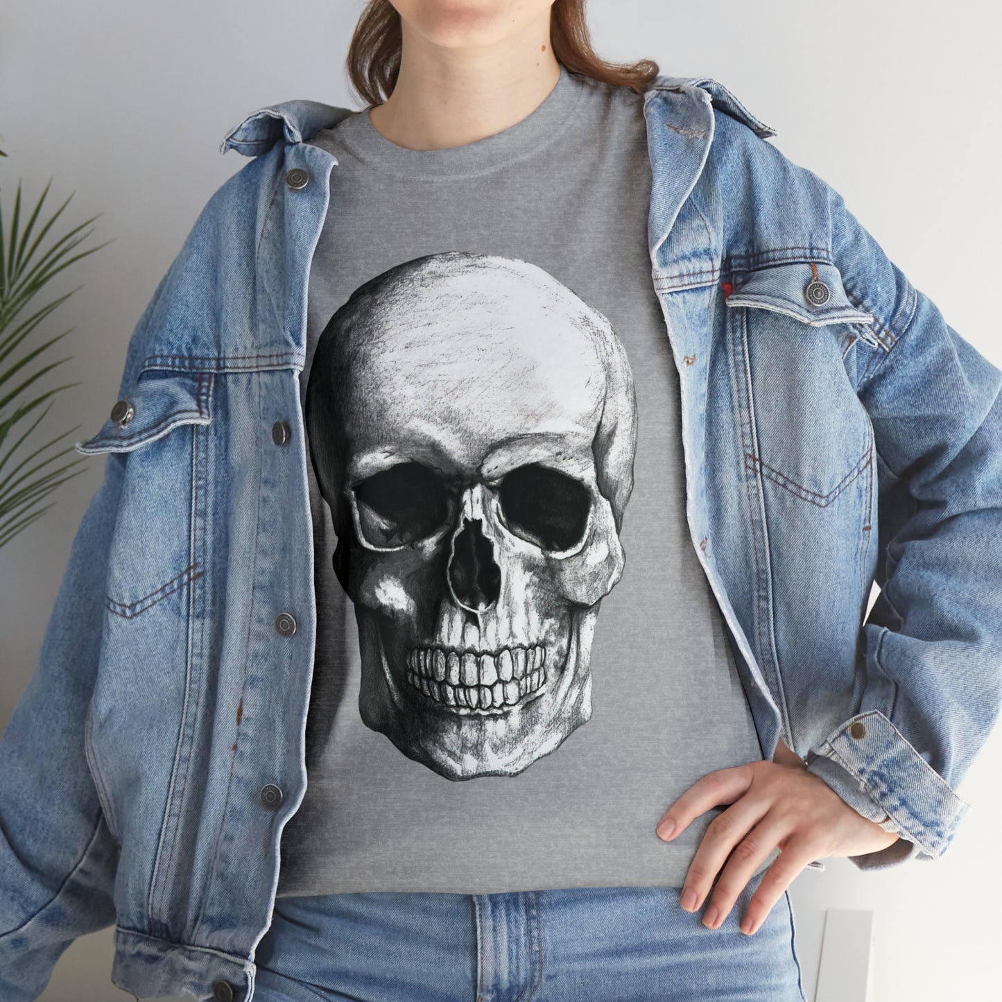 Large Skull Halloween Short Sleeve Tee