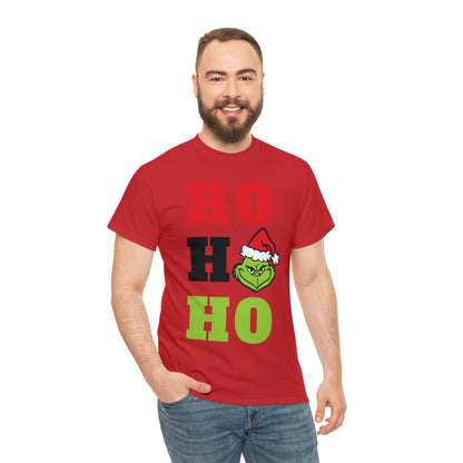 Grinch Ho Ho Ho Christmas Short Sleeve Tee