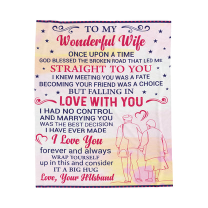 To My Wife Once Upon A Time God Blessed Blanket