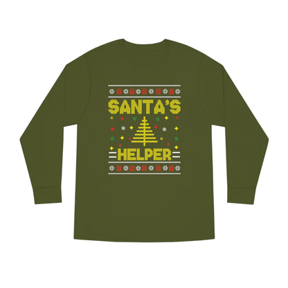 Santa's Helper Christmas Ugly Sweater Long Sleeve T-shirt