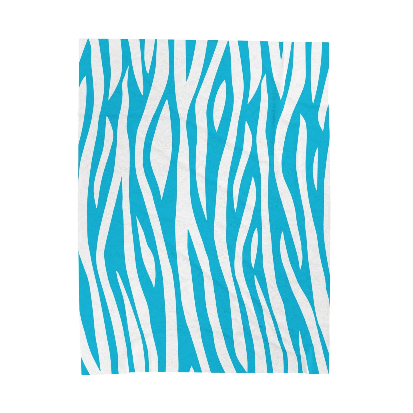 Blue Zebra Pattern Blanket