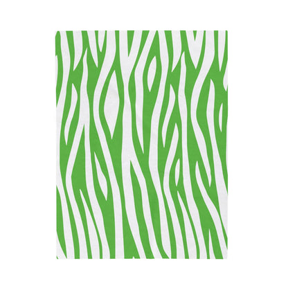 Green Zebra Pattern Blanket