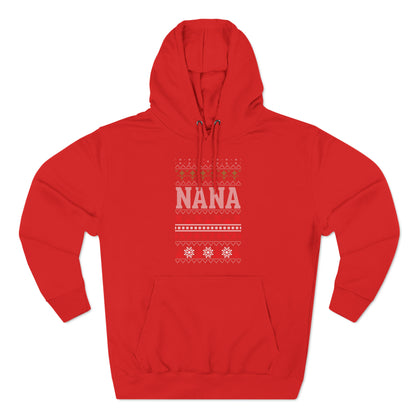 Nana Christmas Ugly Sweater Pullover Hoodie