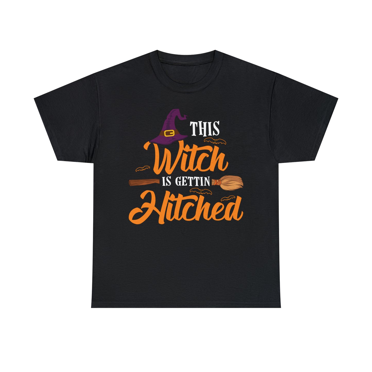 This Witch Is Getting Hitched Wedding Halloween Short Sleeve Tee