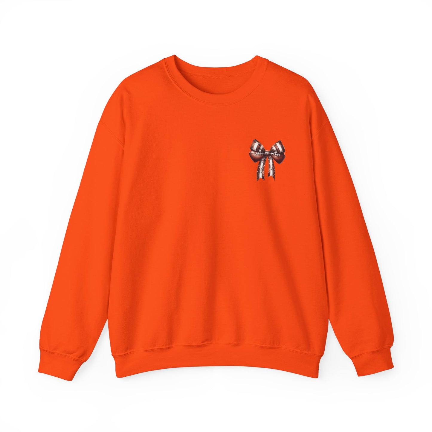 Football Game Day Sweatshirt Mom Dad Parent Football Lover Coquette Bows