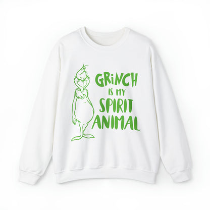 Grinch is My Spirit Animal Christmas Sweatshirt