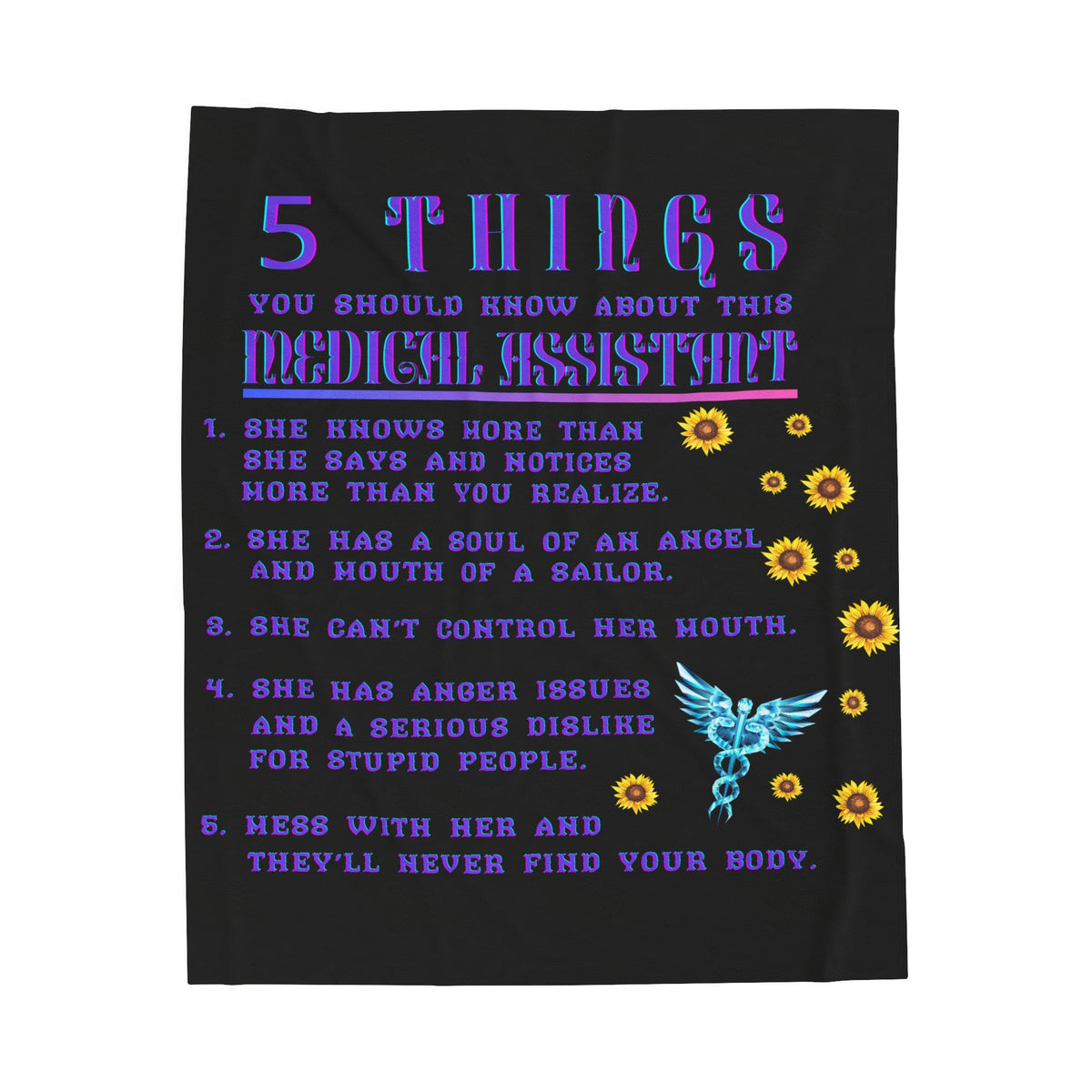 5 Things You Should Know Medical Assistant Design 2 Plush Blanket