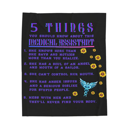 5 Things You Should Know Medical Assistant Design 2 Plush Blanket