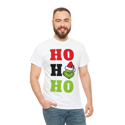 Grinch Ho Ho Ho Christmas Short Sleeve Tee