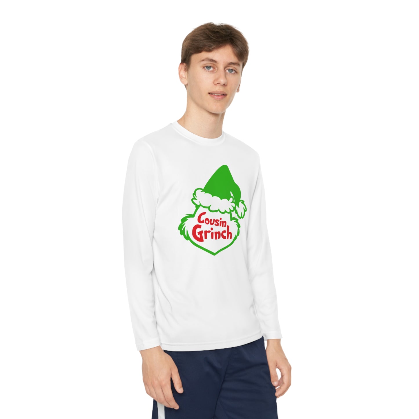 Cousin Grinch Christmas Youth Long Sleeve Tee