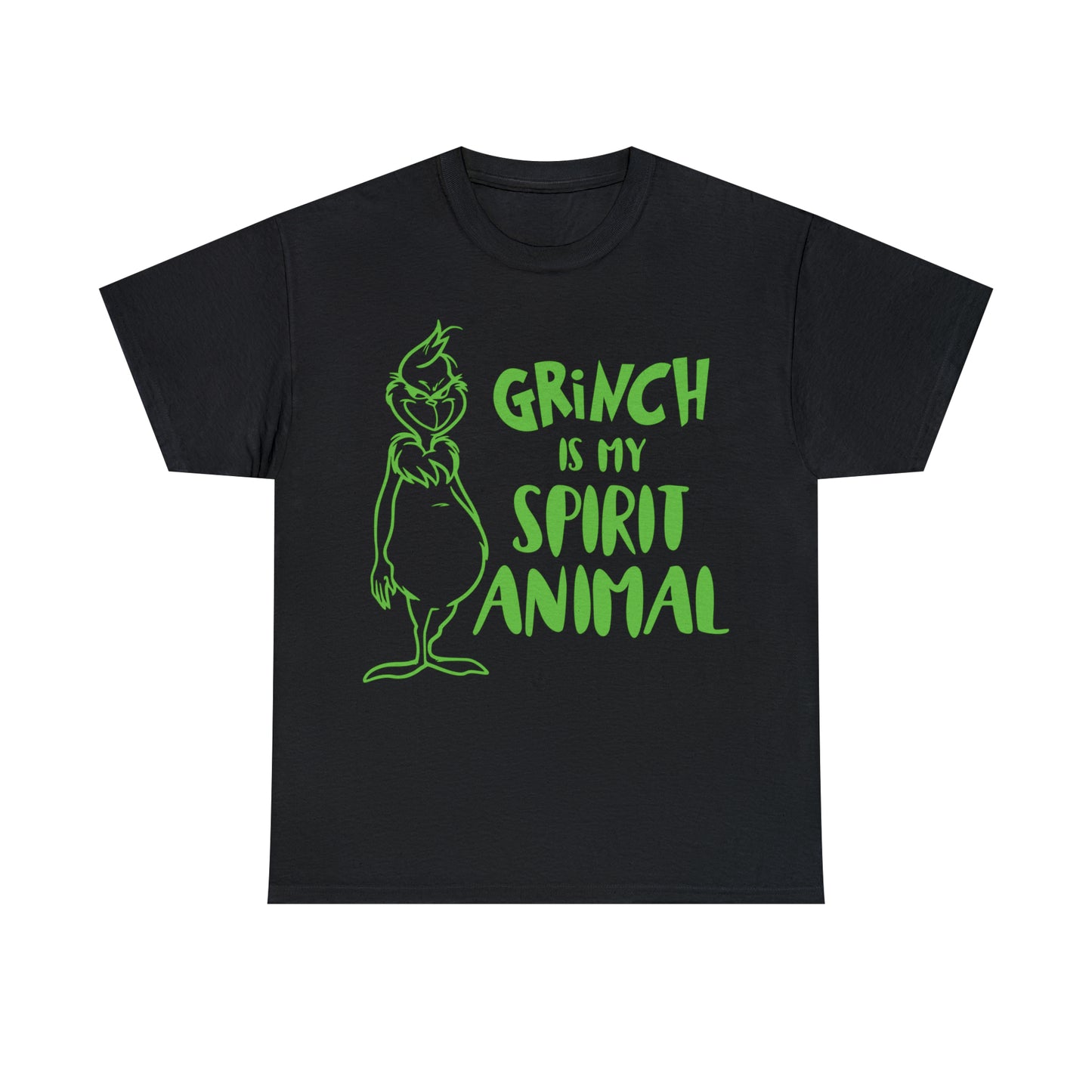 Grinch is My Spirit Animal Christmas Short Sleeve Tee