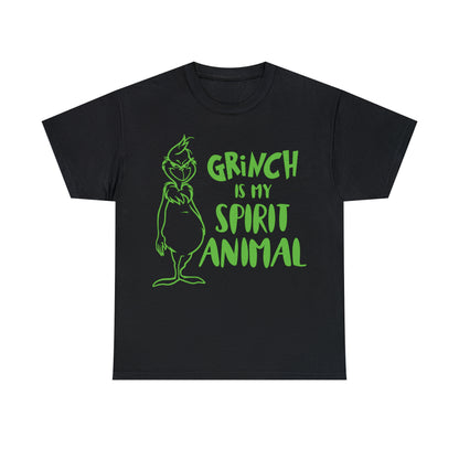 Grinch is My Spirit Animal Christmas Short Sleeve Tee