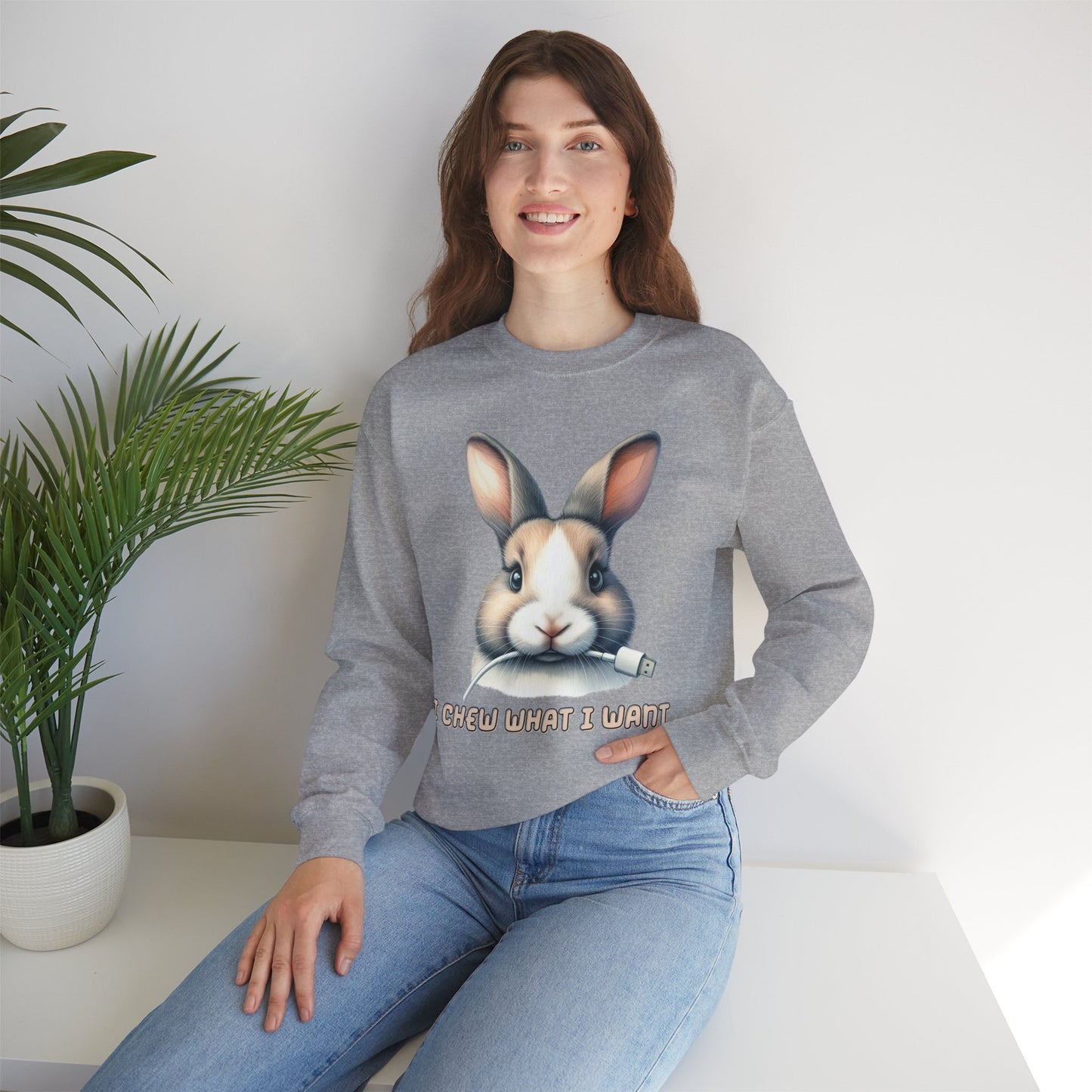 I Chew What I Want Rabbit Sweatshirt