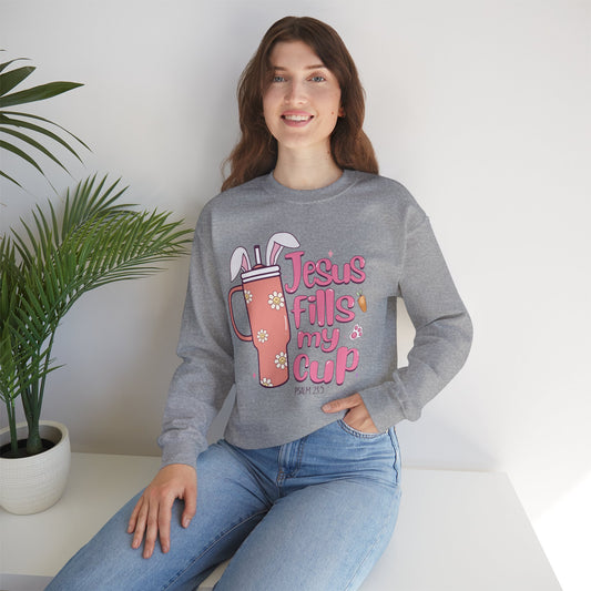 Jesus Fills My Cup Easter Sweatshirt