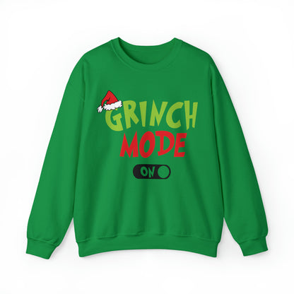 Grinch Mode On Christmas Sweatshirt