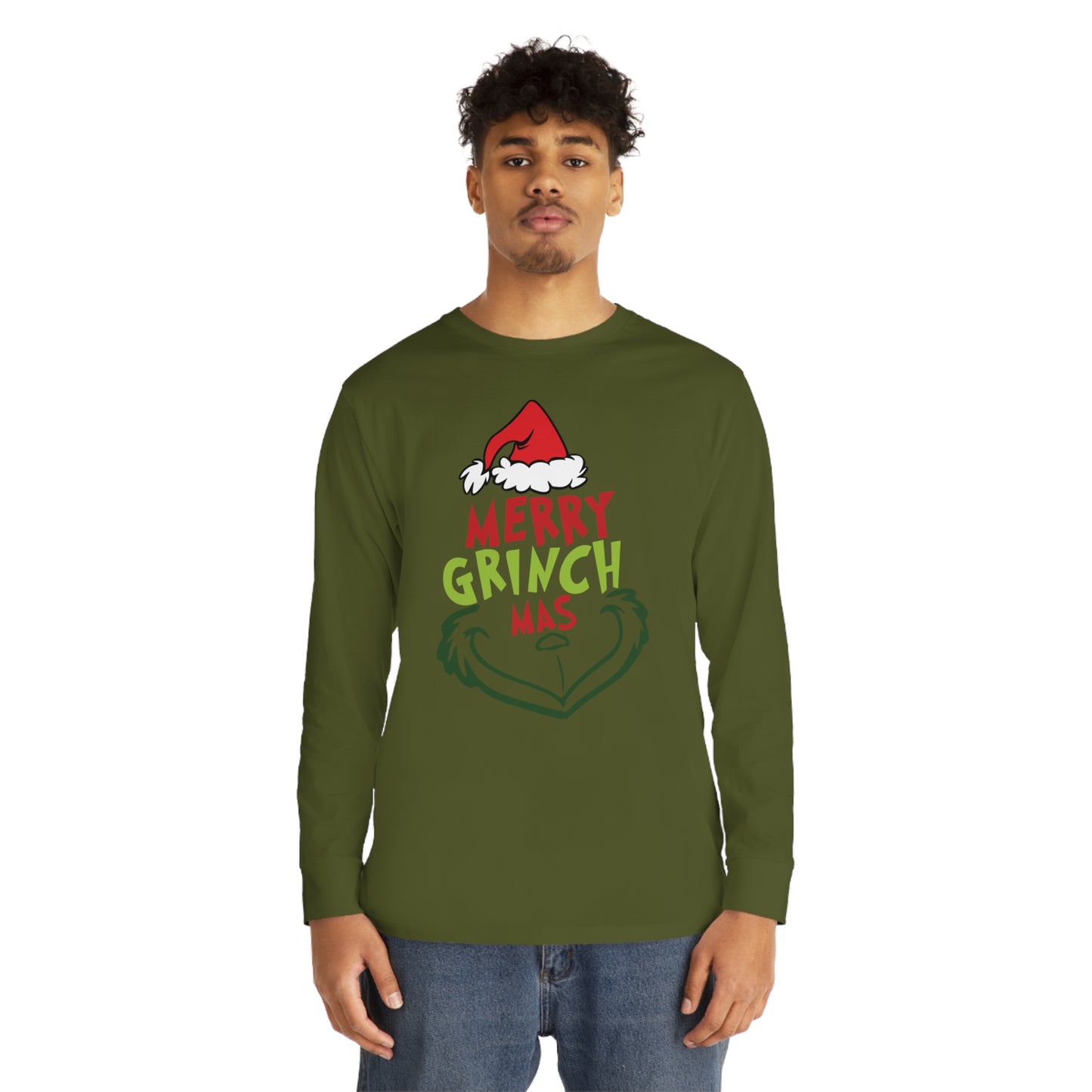 Merry Grinchmas Design 2 Christmas Long Sleeve T-Shirt