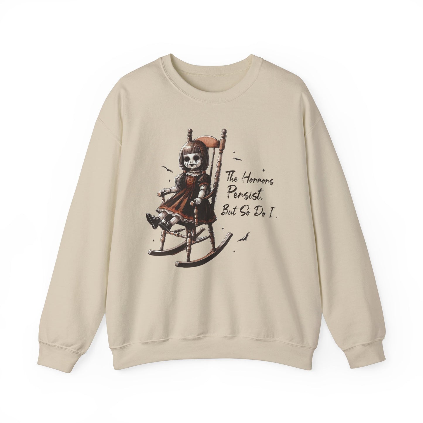 Horrors Persist But So Do I Annabelle Doll Sweatshirt