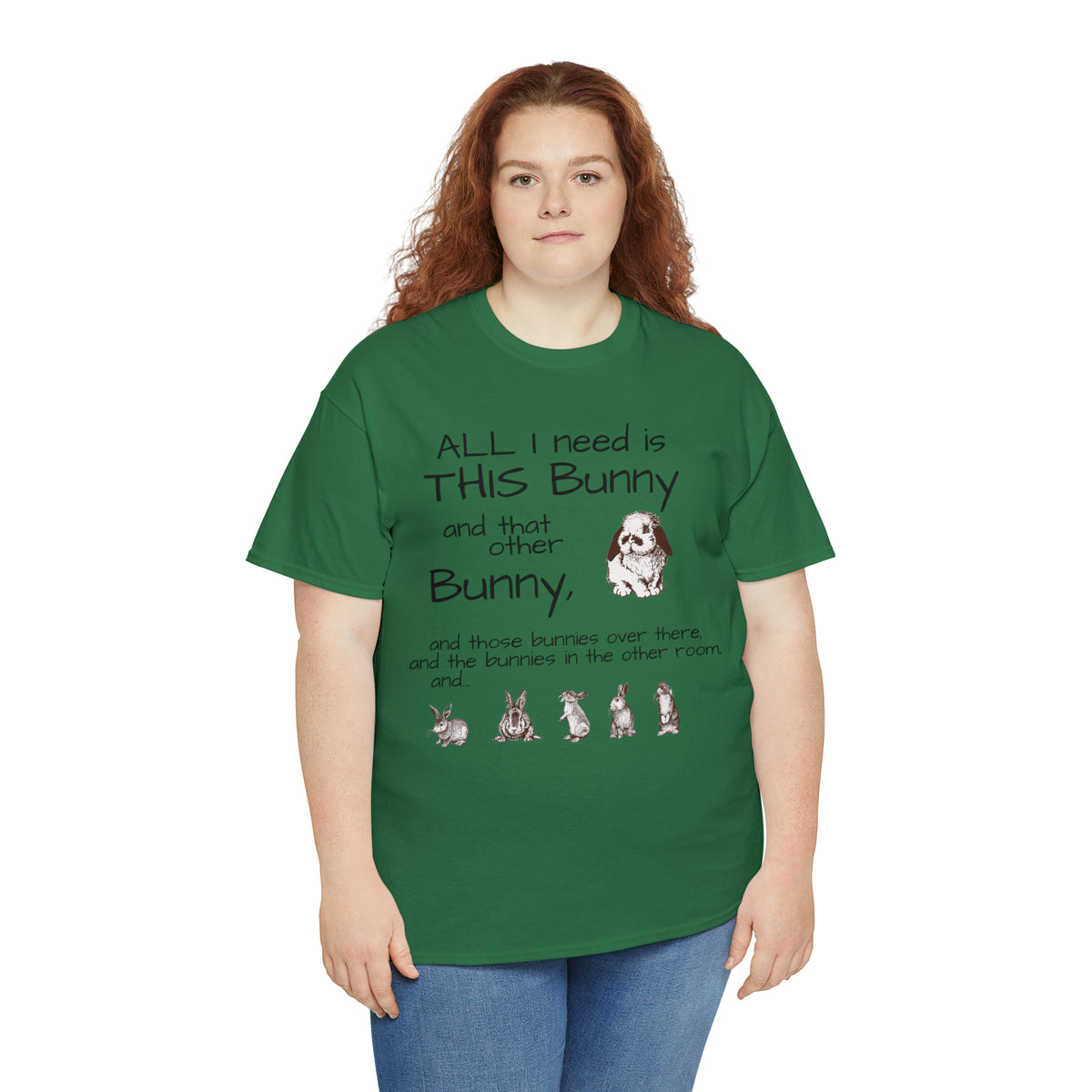 All The Bunnies Rabbit lover Unisex Heavy Cotton Tee